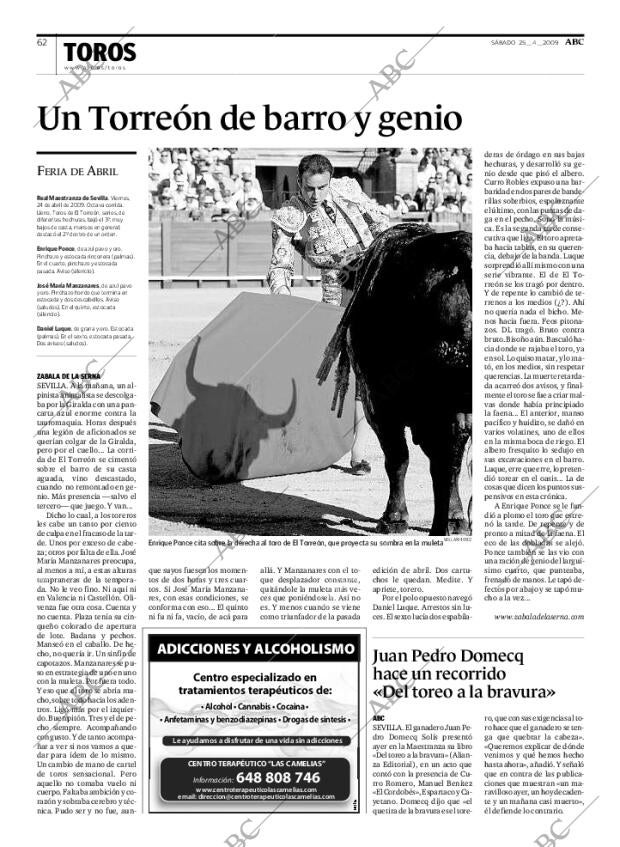 ABC MADRID 25-04-2009 página 62