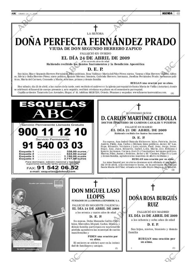 ABC MADRID 25-04-2009 página 65