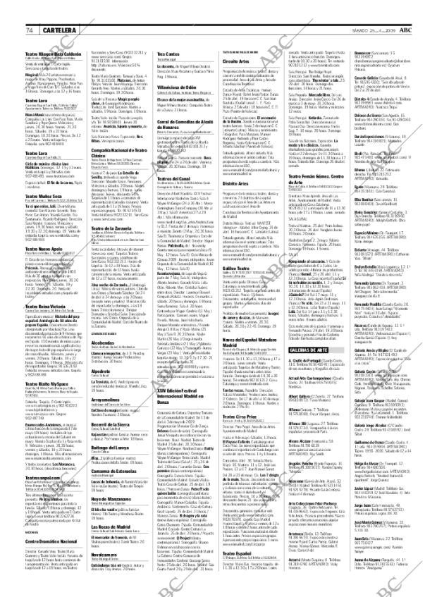 ABC MADRID 25-04-2009 página 74