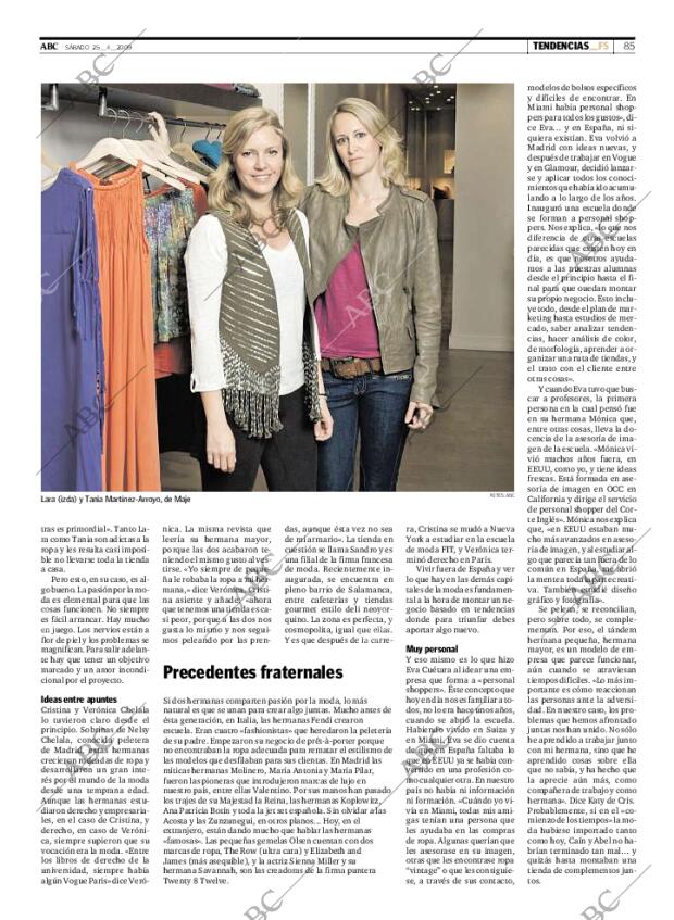 ABC MADRID 25-04-2009 página 85