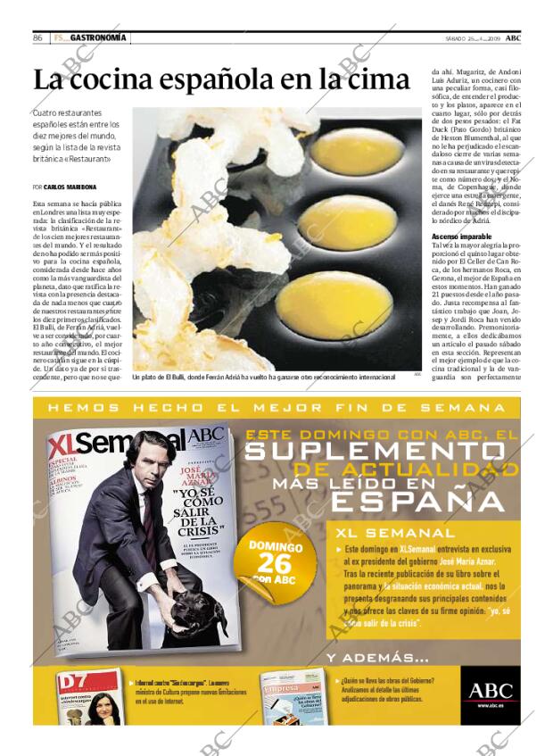ABC MADRID 25-04-2009 página 86