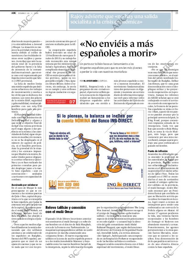 ABC MADRID 26-04-2009 página 15