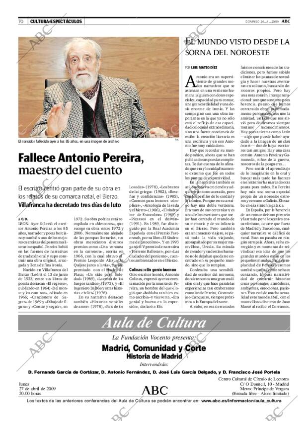 ABC MADRID 26-04-2009 página 70