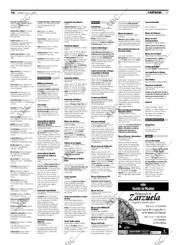 ABC MADRID 26-04-2009 página 87