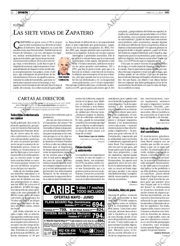 ABC MADRID 27-04-2009 página 12