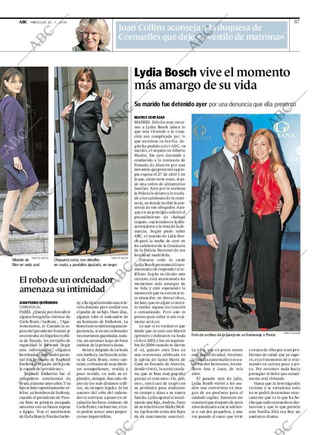 ABC MADRID 29-04-2009 página 87