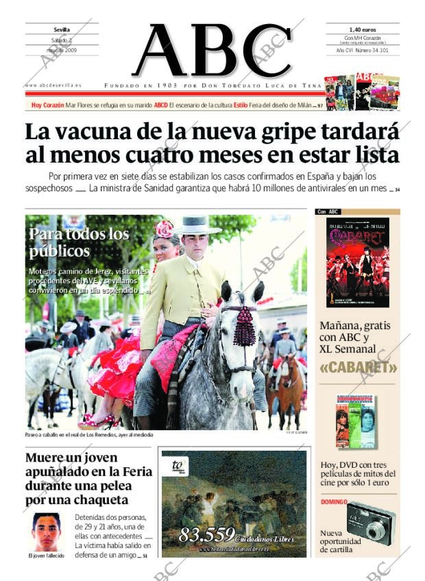 ABC SEVILLA 02-05-2009 página 1