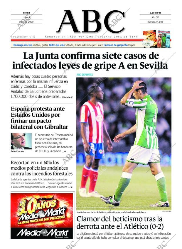ABC SEVILLA 04-05-2009 página 1