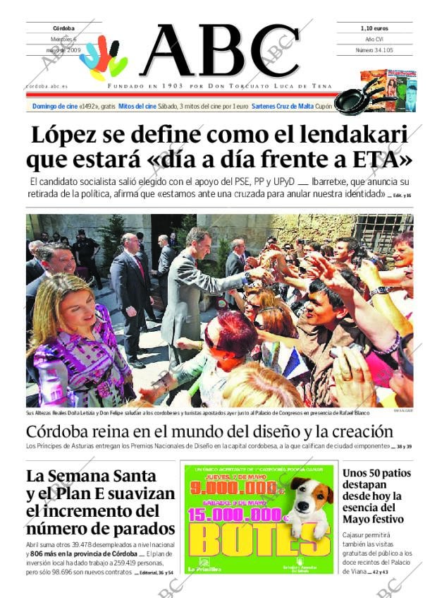 ABC CORDOBA 06-05-2009 página 1