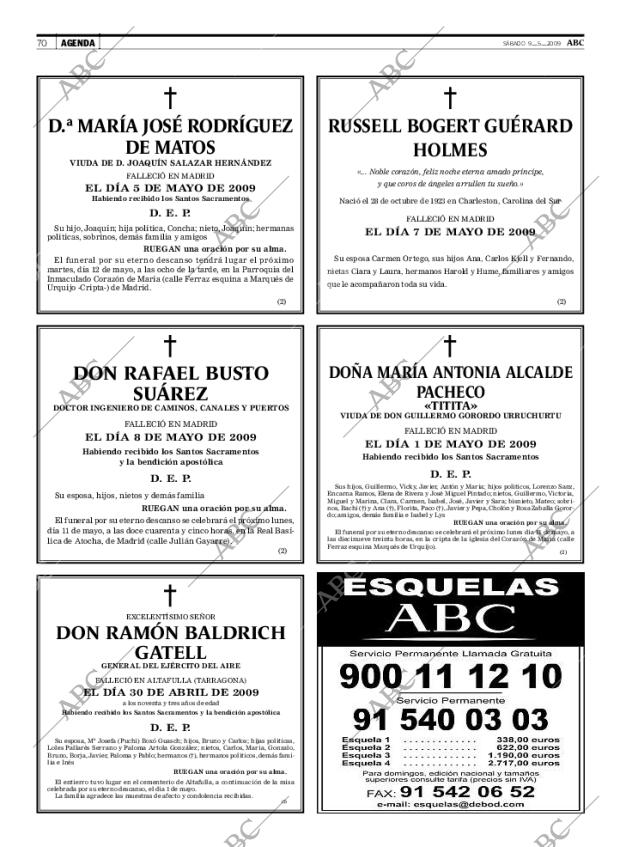 ABC MADRID 09-05-2009 página 70