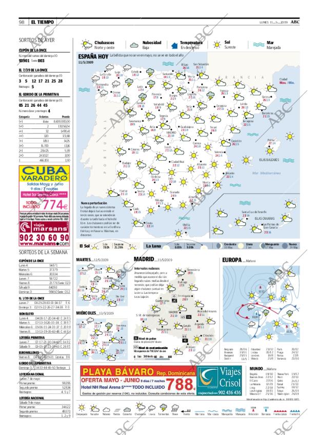 ABC MADRID 11-05-2009 página 98