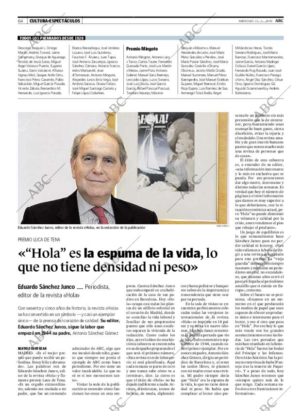 ABC MADRID 13-05-2009 página 64