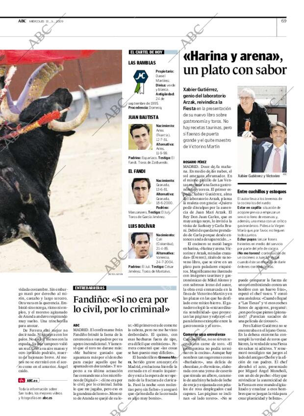ABC MADRID 13-05-2009 página 69