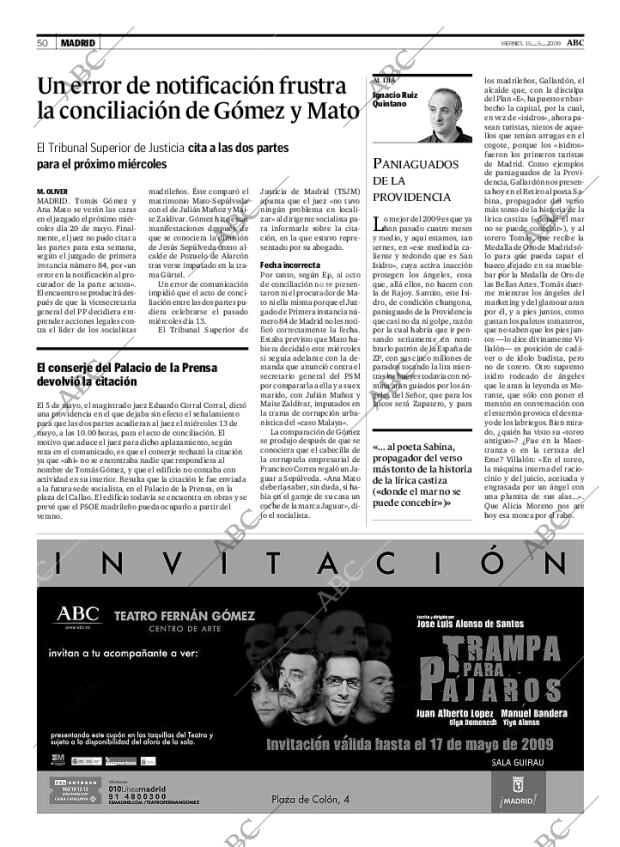 ABC MADRID 15-05-2009 página 50