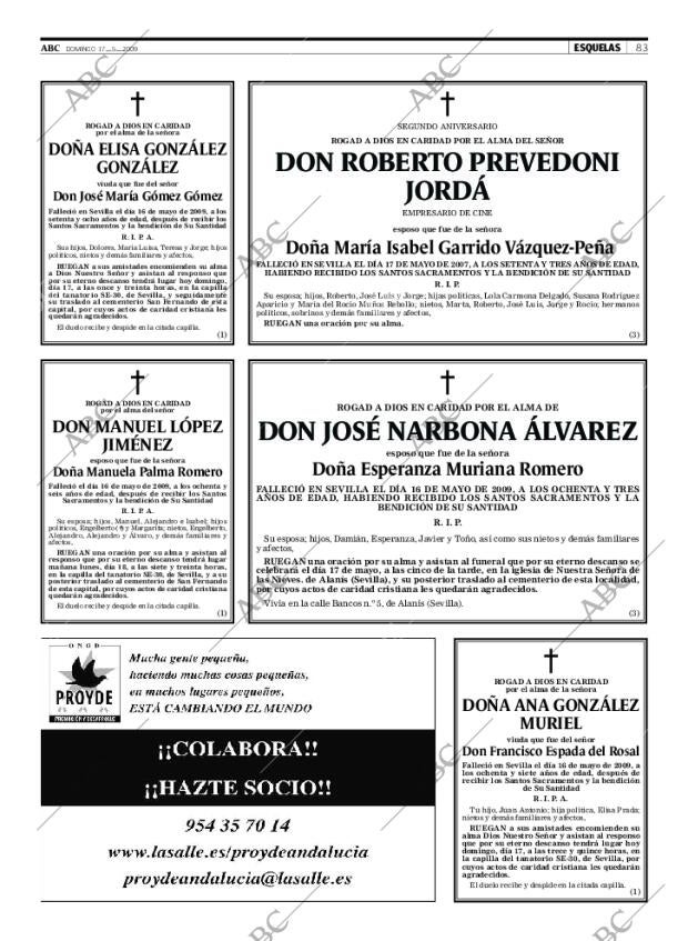 ABC SEVILLA 17-05-2009 página 85
