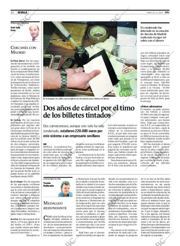 ABC SEVILLA 18-05-2009 página 20