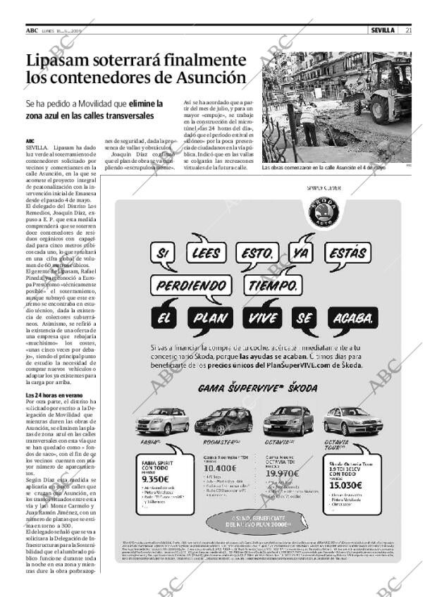 ABC SEVILLA 18-05-2009 página 21