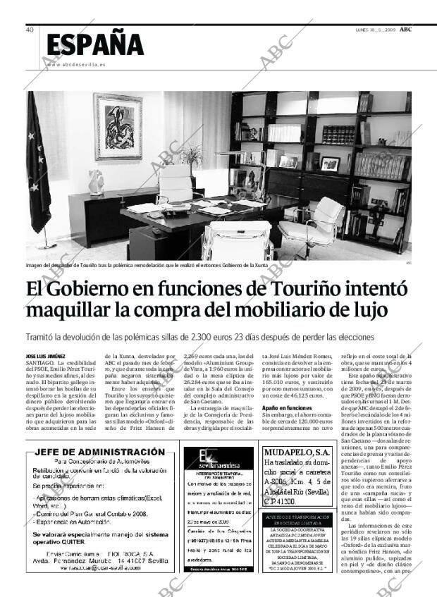 ABC SEVILLA 18-05-2009 página 40