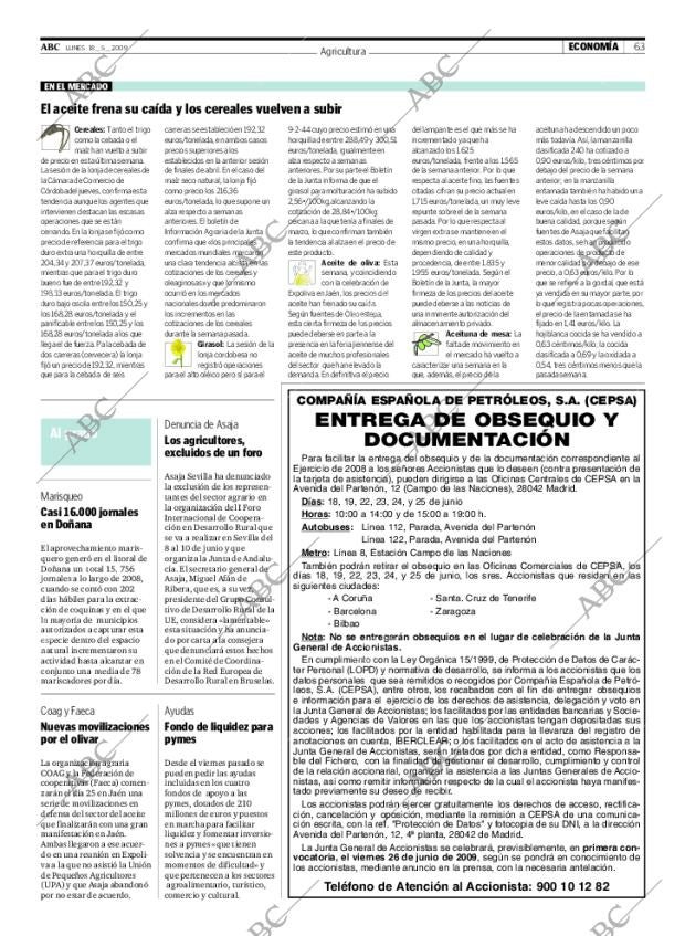 ABC SEVILLA 18-05-2009 página 63