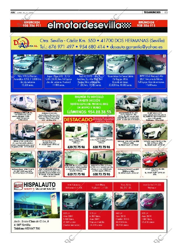 ABC SEVILLA 18-05-2009 página 85