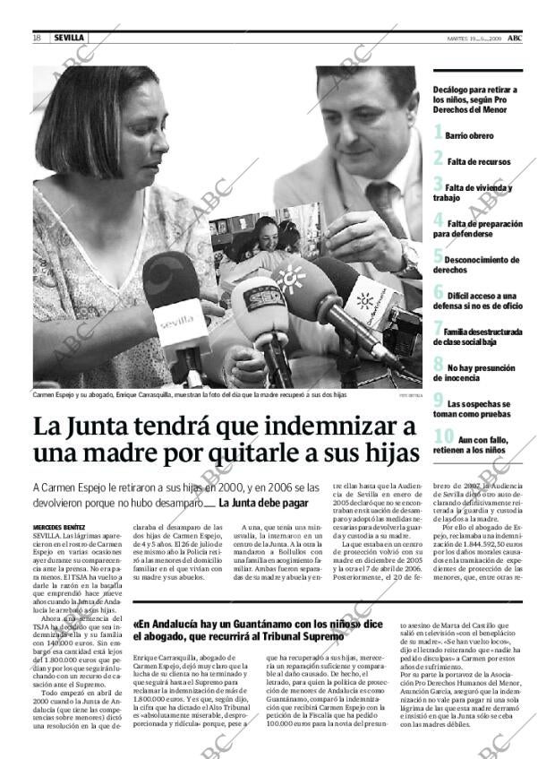 ABC SEVILLA 19-05-2009 página 18