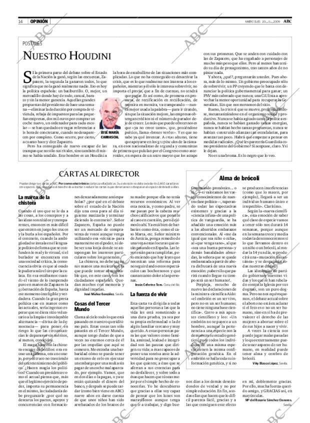ABC SEVILLA 20-05-2009 página 14