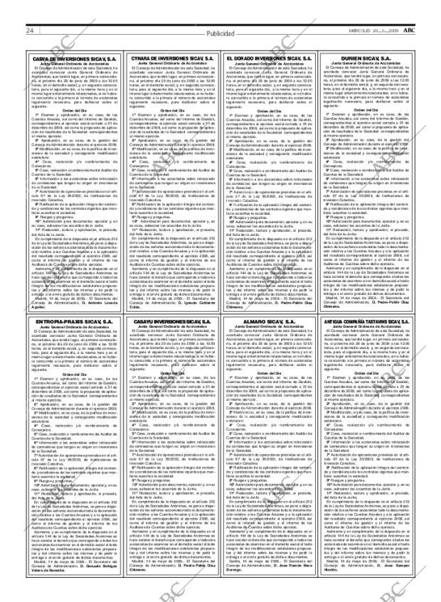 ABC SEVILLA 20-05-2009 página 24