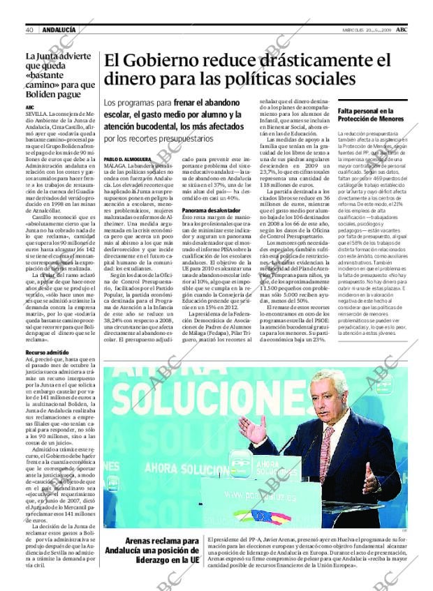 ABC SEVILLA 20-05-2009 página 40