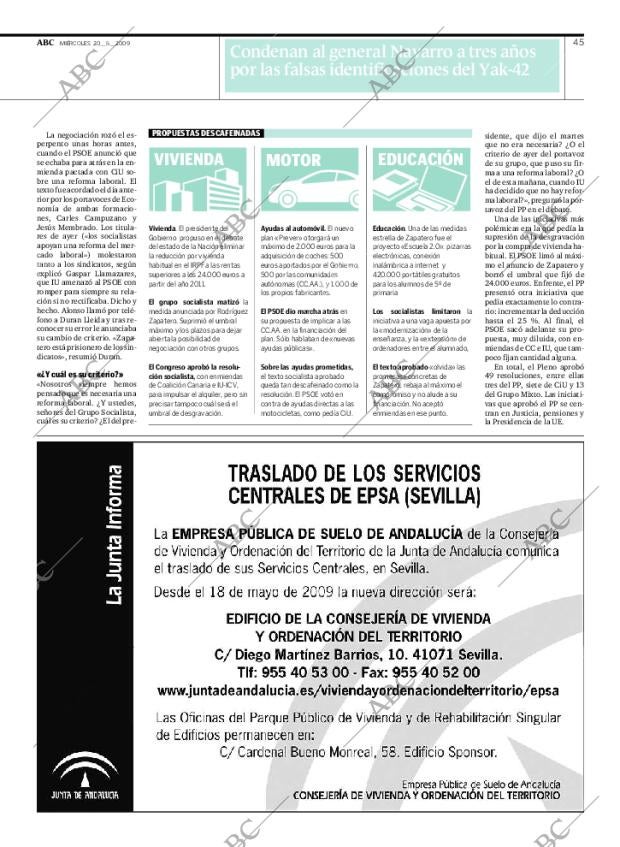 ABC SEVILLA 20-05-2009 página 45