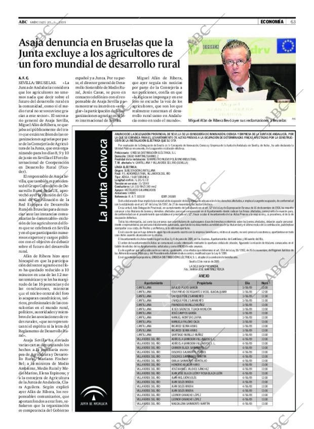 ABC SEVILLA 20-05-2009 página 63