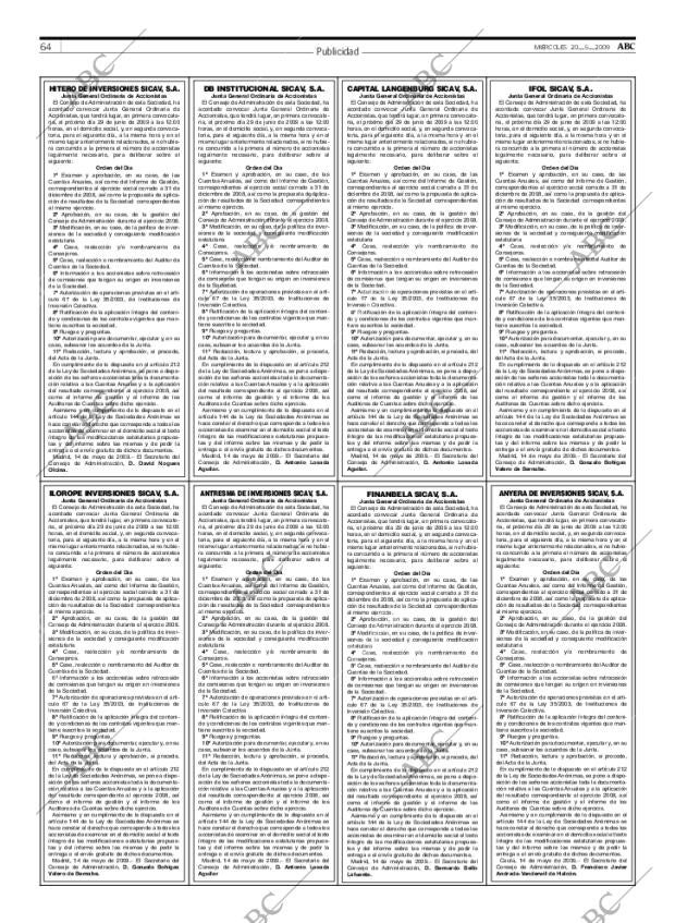 ABC SEVILLA 20-05-2009 página 64