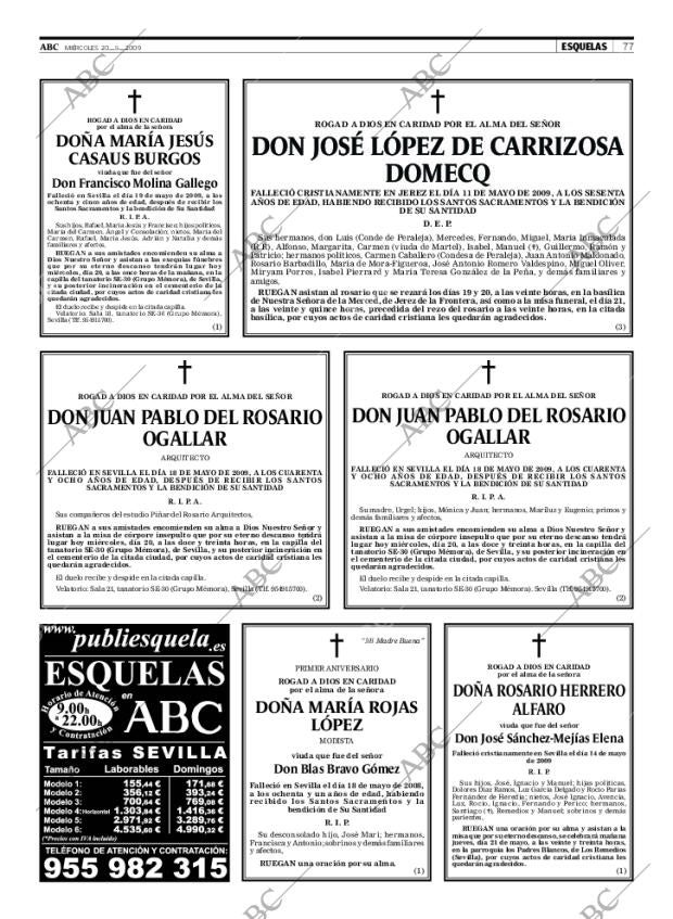 ABC SEVILLA 20-05-2009 página 77