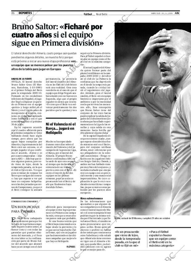 ABC SEVILLA 20-05-2009 página 86