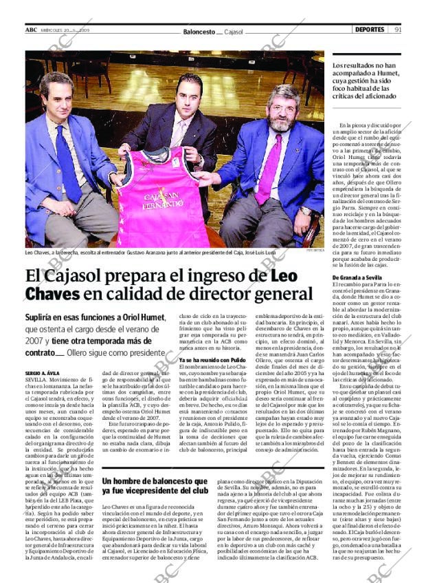 ABC SEVILLA 20-05-2009 página 91