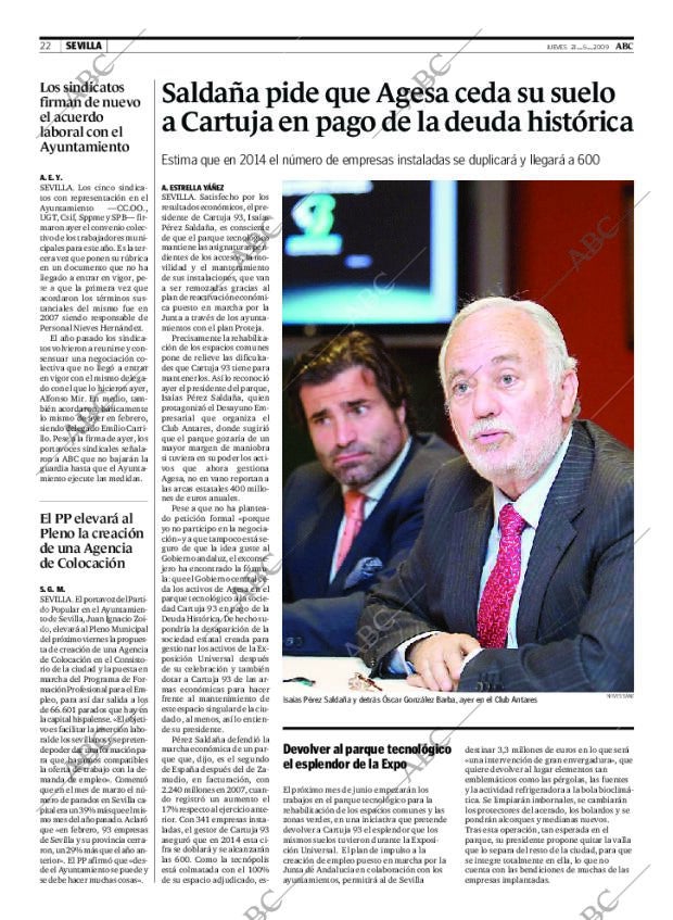 ABC SEVILLA 21-05-2009 página 22