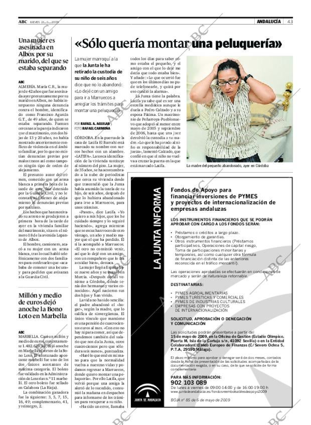 ABC SEVILLA 21-05-2009 página 43