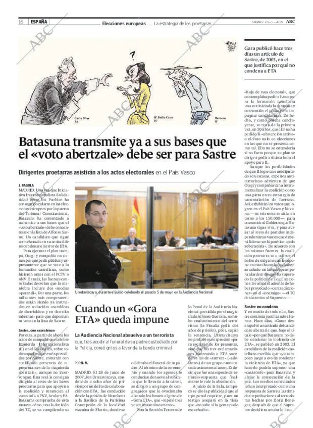 ABC MADRID 23-05-2009 página 16