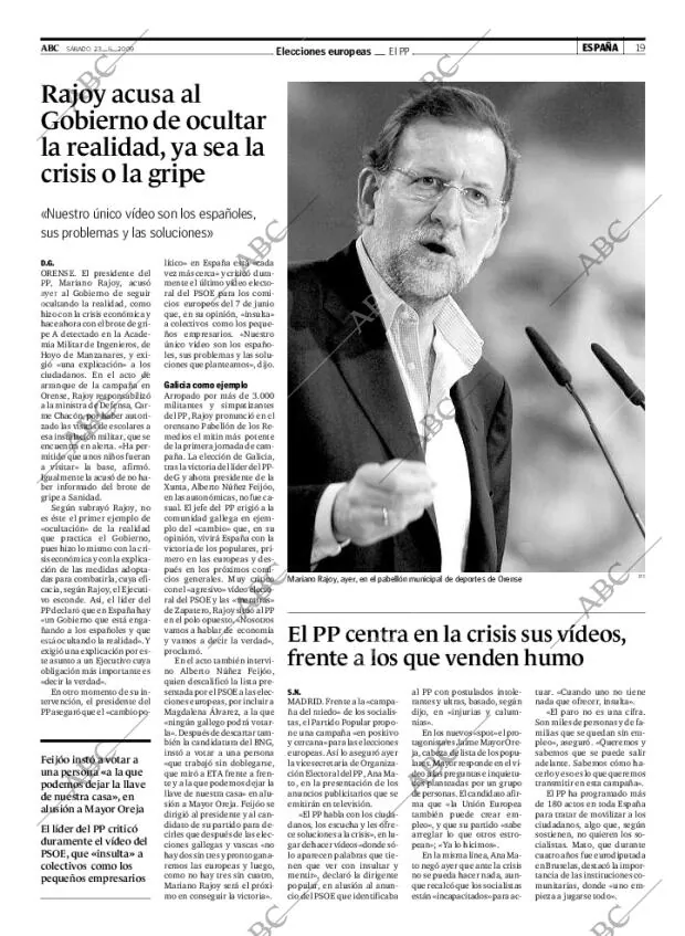 ABC MADRID 23-05-2009 página 19