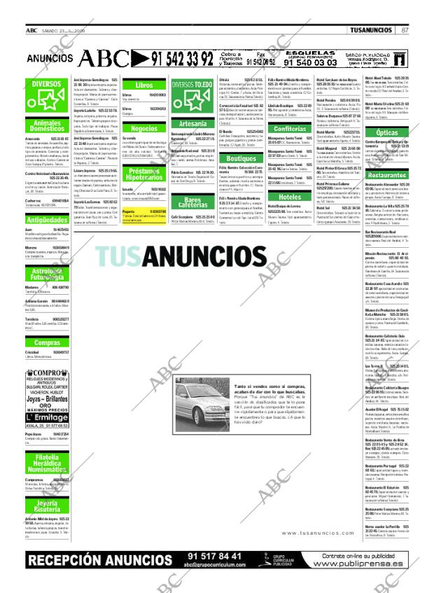 ABC MADRID 23-05-2009 página 87