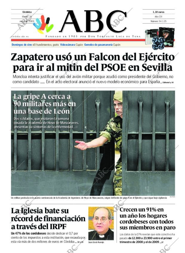 ABC CORDOBA 26-05-2009 página 1