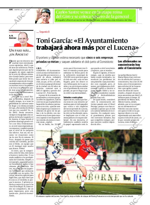 ABC CORDOBA 26-05-2009 página 89
