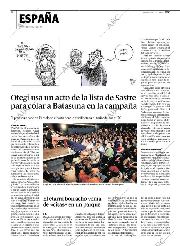 ABC MADRID 27-05-2009 página 14