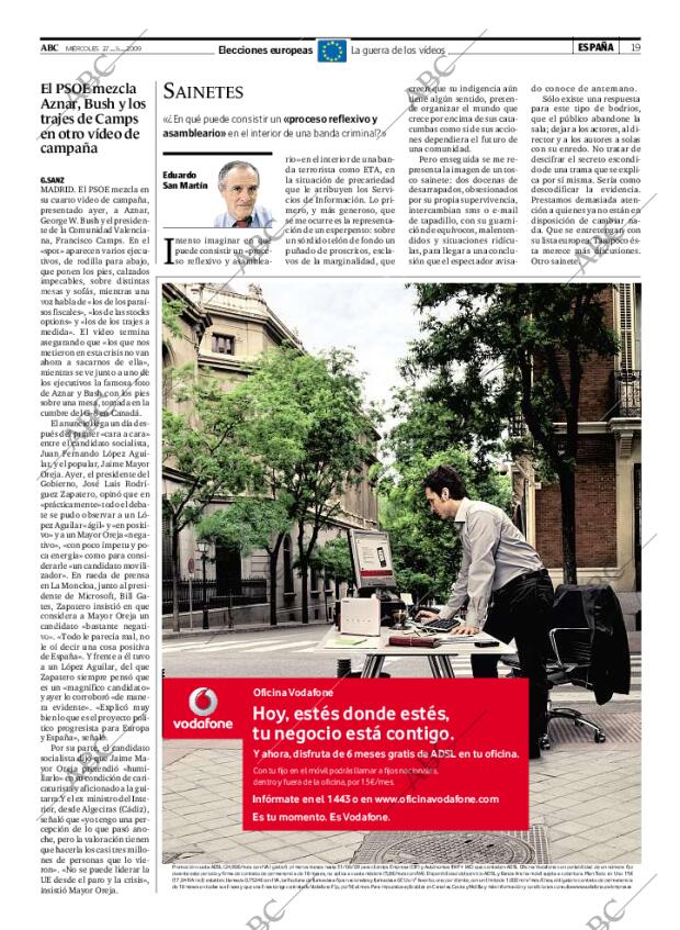 ABC MADRID 27-05-2009 página 19