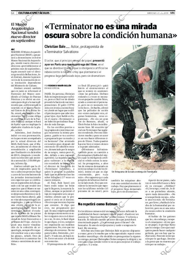 ABC MADRID 27-05-2009 página 64