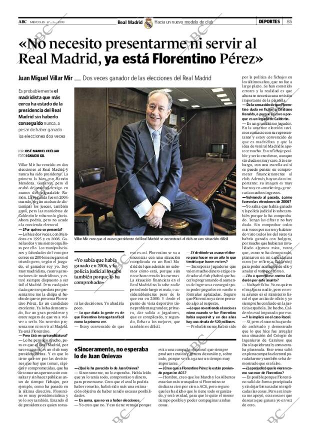 ABC MADRID 27-05-2009 página 85