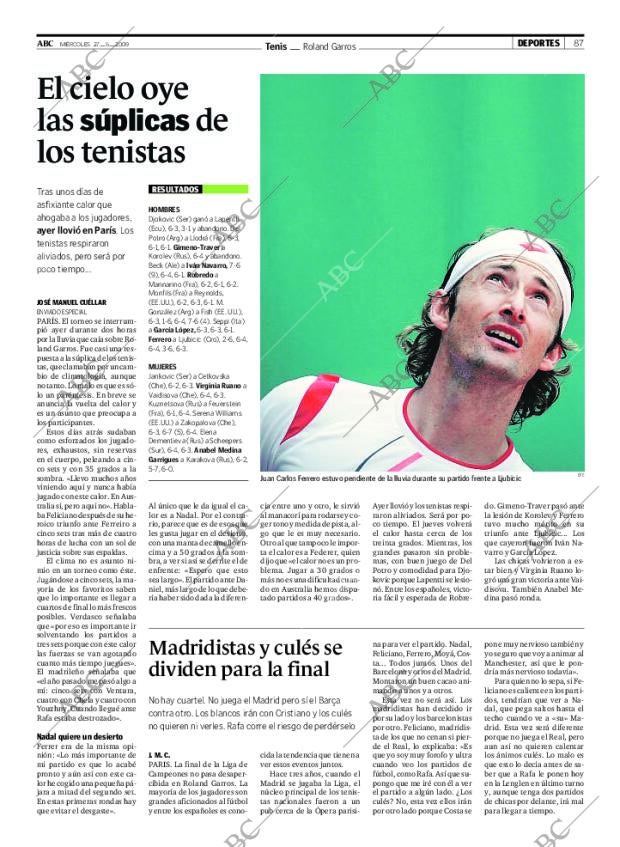 ABC MADRID 27-05-2009 página 87