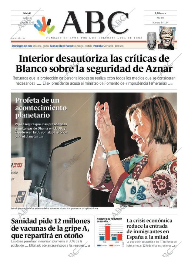 ABC MADRID 04-06-2009 página 1