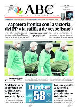 ABC MADRID 10-06-2009 página 1
