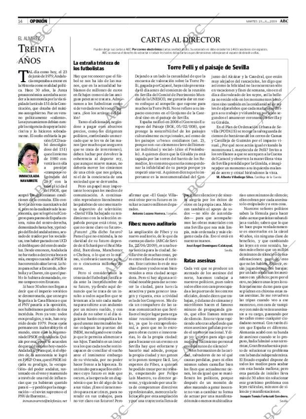 ABC SEVILLA 23-06-2009 página 14