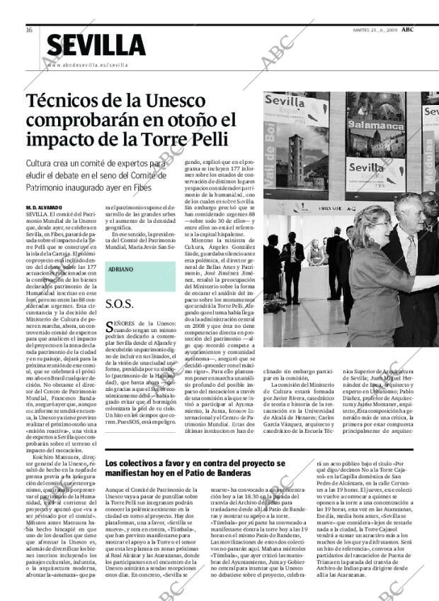 ABC SEVILLA 23-06-2009 página 16